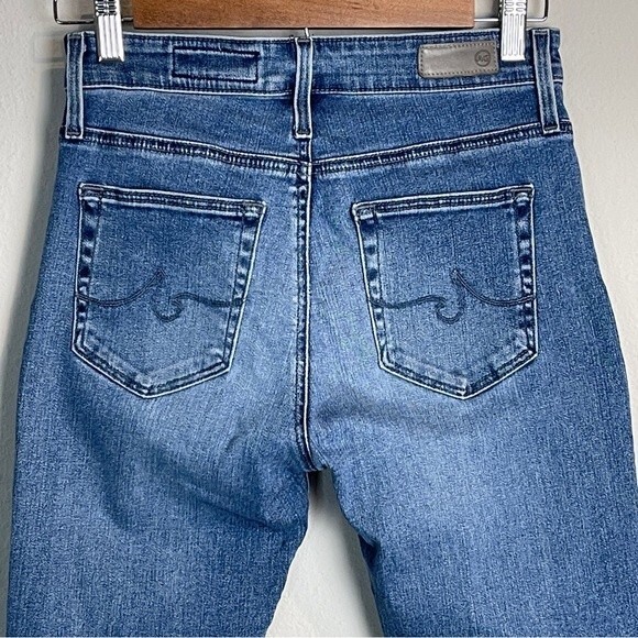 AG Adriano Goldschmied Anthropologie High Rise Stevie Skinny Ankle Jeans 25 - Picture 8 of 10